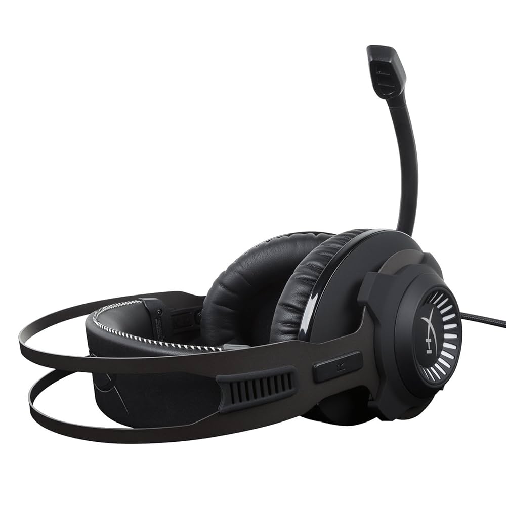 HyperX Cloud Revolver Gaming Headset – Black/White | Studio-Grade Sound & Premium Comfort