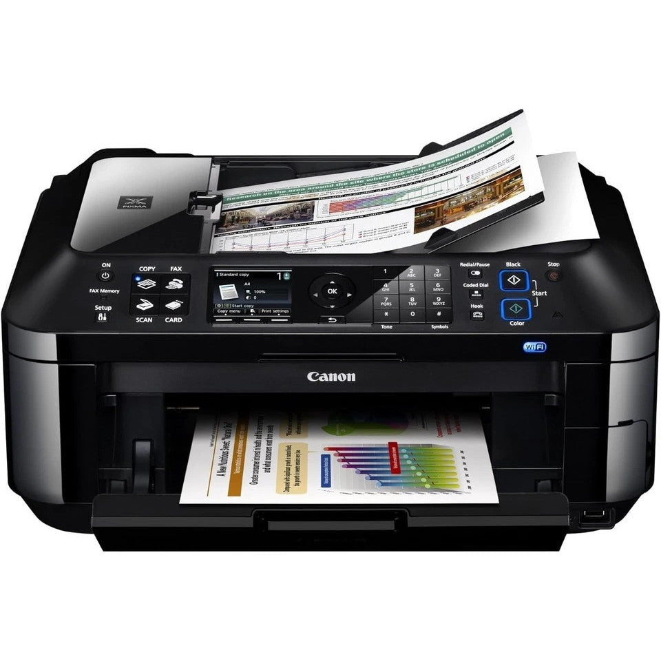 CANON PIXMA MX420 WIRELESS ADF COMPACT HOME ALL-IN-ONE A4 INKJET PHOTO PRINTER   -   GOOD - REFURBISHED