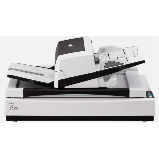 FUJITSU FI-6770 HI-SPEED A3 DUPLEX COLOR PRODUCTION FAST ADF + FLATBED SCANNER    -    EXCELLENT - REFURBISHED