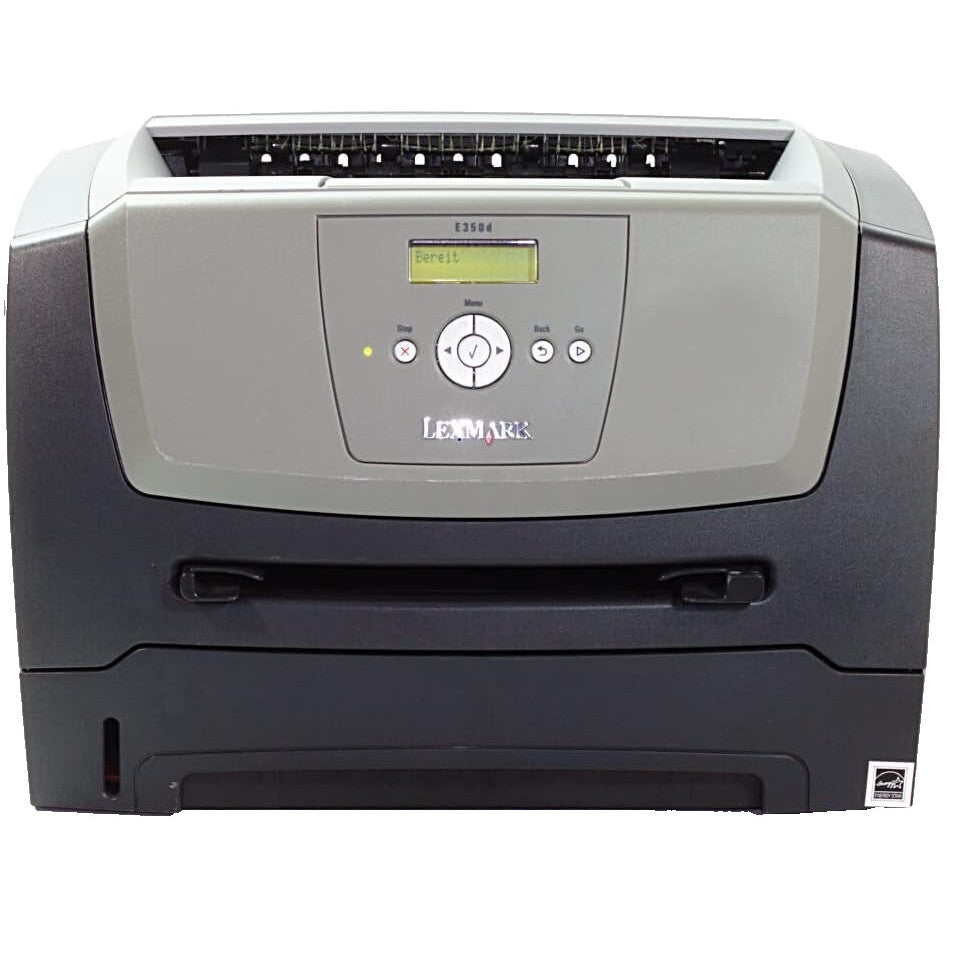LEXMARK E350D A4 USB PARALLEL DUPLEX MONO LASER PRINTER 33S0400 /NO TONER & DRUM    -   USED