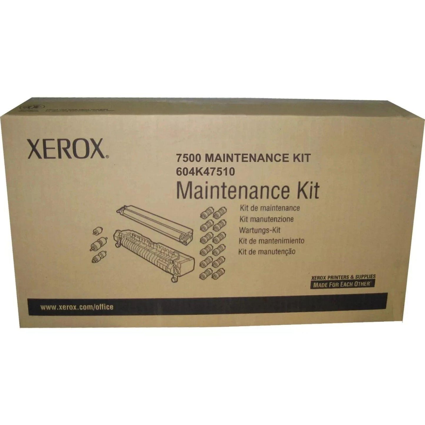 NEW GENUINE XEROX 604K47510 MAINTENANCE KIT (480,000 PAGES) XEROX PHASER 7500 OEM PART  -  BRAND NEW