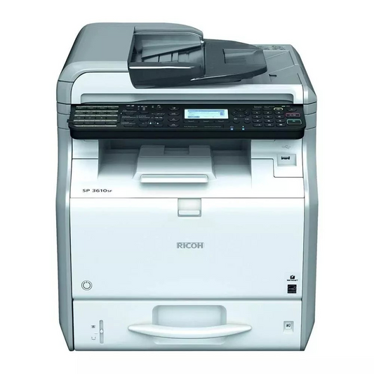Ricoh SP 3600SF AIO Duplex Network USB Fast 30PPM 600DPI A4 Mono Laser Printer  -  Good - Refurbished