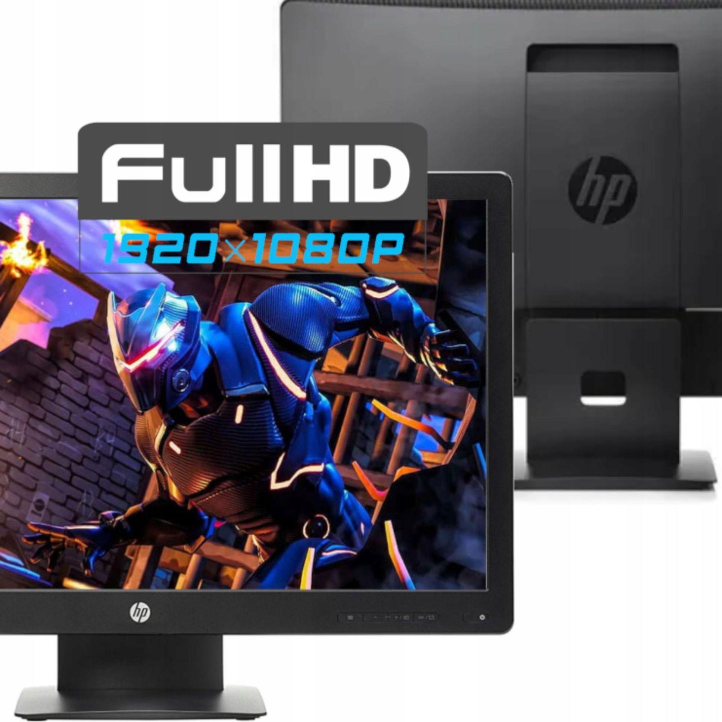 HP P240VA 23.8" HUXGA 1920X1080 LCD MONITOR DP HDMI VGA PORT / WITHOUT STAND MONITOR FOR HOME & OFFICE USE   -  GOOD REFURBISHED