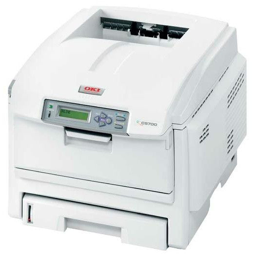 OKI C5700N COLOR LED PRINTER 32PPM A4 DOCUMENT NETWORK WORKSTATION FAST LASER    -   USED