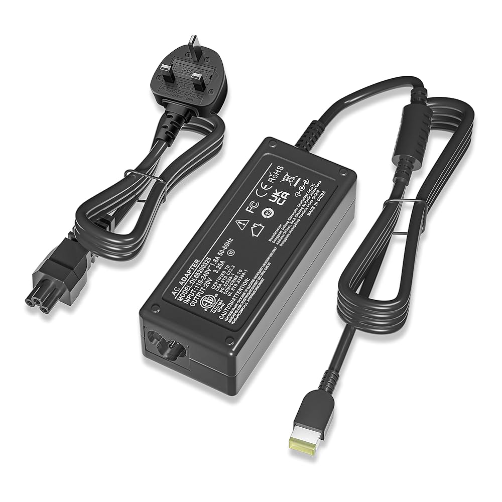 GENUINE LENOVO LAPTOP CHARGER RECTANGLE TIP 20V - 3.25A