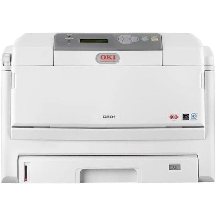 OKI C801N NETWORK WORKGROUP OFFICE 1200DPI FAST 32PPM A3 LED COLOR LASER PRINTER  - GOOD - REFURBISHED