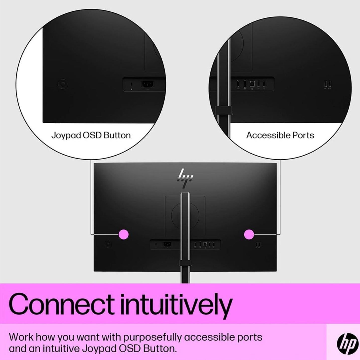 HP E27Q G5 PC MONITOR 27" LED QHD 2560x1440 HDMI DP PORT 5 M/S OFFICE, CCTV, GAMING, HOME, MONITOR, VERY GOOD REFURBISHED