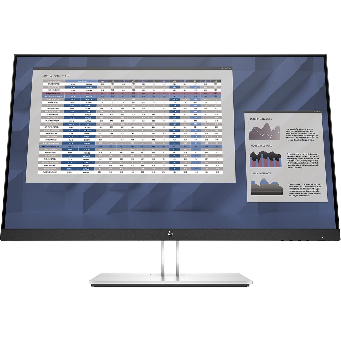 HP ELITEDISPLAY E27 G4 27" FHD IPS MONITOR HDMI VGA DP 1920x1080 HP EYE EASE