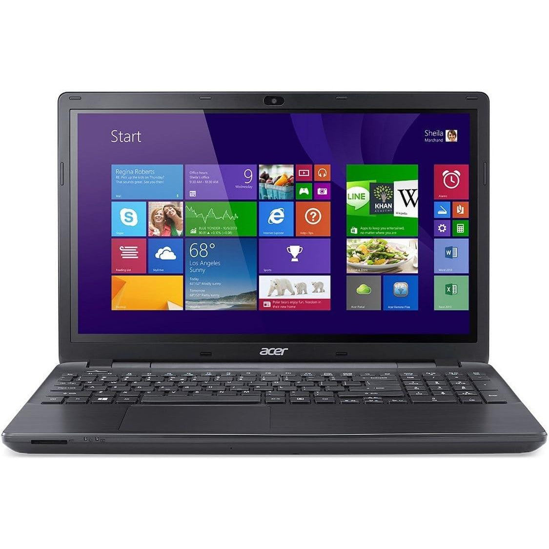 ACER ASPIRE E5-571 WINDOWS 11 LAPTOP INTEL I5 8GB RAM 128GB SSD 15.6" HD WEBCAM BT DVD - VERY GOOD REFURBISHED