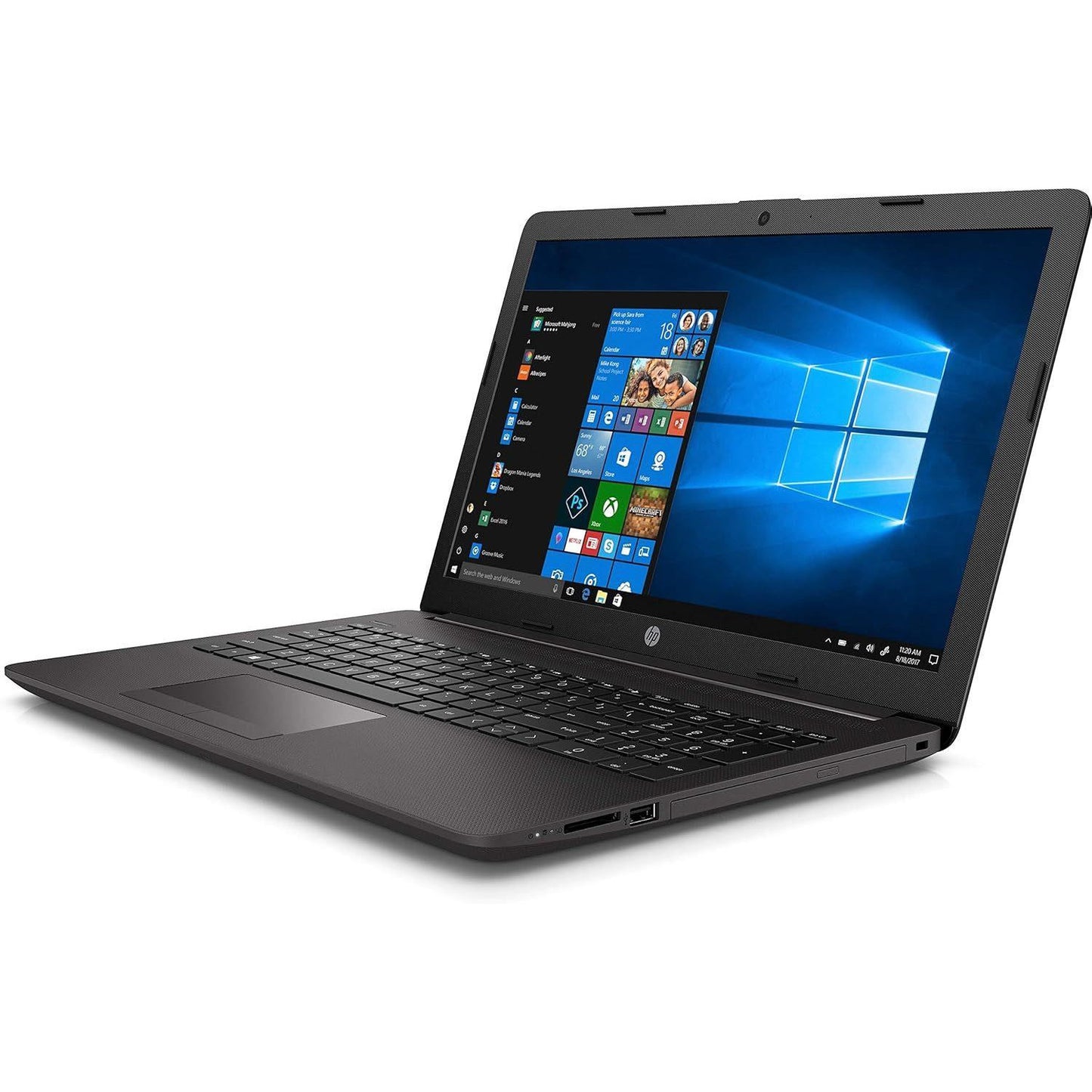 HP NOTEBOOK 250 G7 WINDOWS 11 LAPTOP INTEL I5 16GB RAM 128GB SSD 15.6" HD WEBCAM, BT, WIFI - VERY GOOD - REFURBISHED