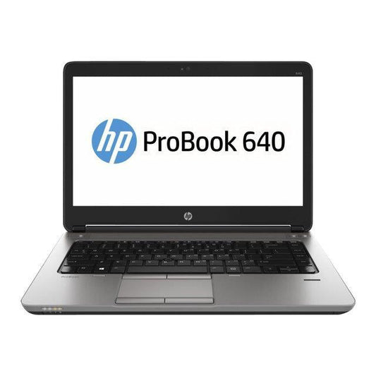 HP PRO BOOK 640 G1 WINDOWS 11 LAPTOP INTEL I3 8GB RAM 128GB SSD 14" HD WEBCAM, BT, WIFI, DVD - GOOD - REFURBISHED
