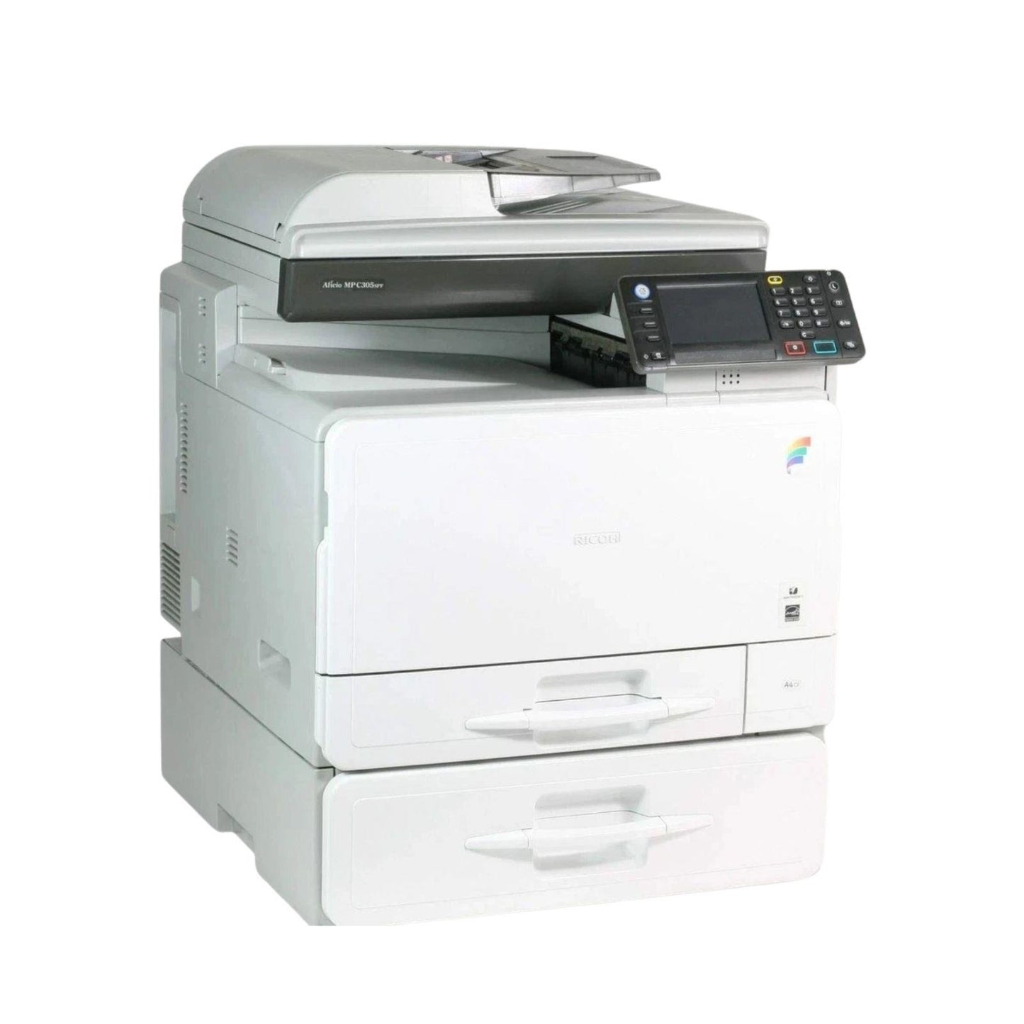 RICOH MP C305SPF FAST DUPLEX NETWORK 1200 DPI USB ETHERNET A4 COLOR WORKGROUP LASER PRINTER COPIER  -  VERY GOOD  REFURBISHED
