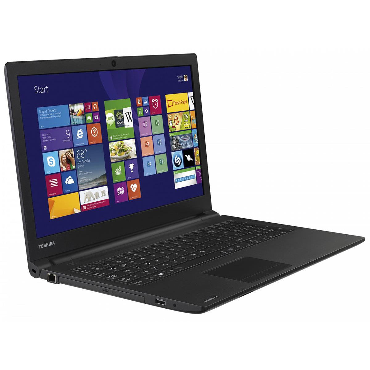 TOSHIBA SATELLITE PRO R50-B WINDOWS 11 LAPTOP INTEL I5 8GB RAM 500GB HDD 15.6" HD WEBCAM, OPTICAL DRIVE, BT, WIFI – VERY GOOD REFURBISHED