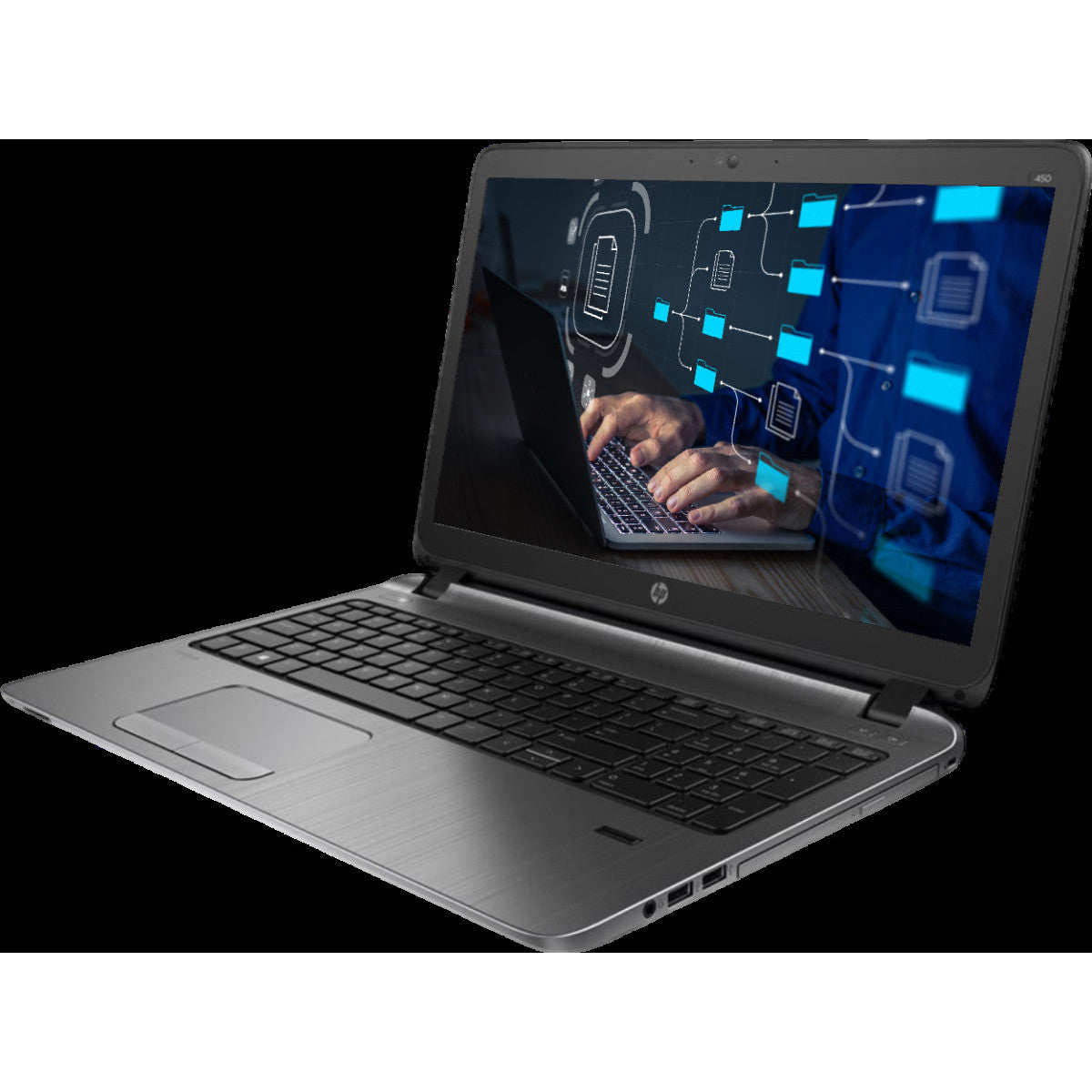 HP ProBook 450 G2 Windows 11 Laptop Intel i3 500GB Storage 15" HD Touchscreen DVD Webcam WiFi BT - Very Good Refurbished