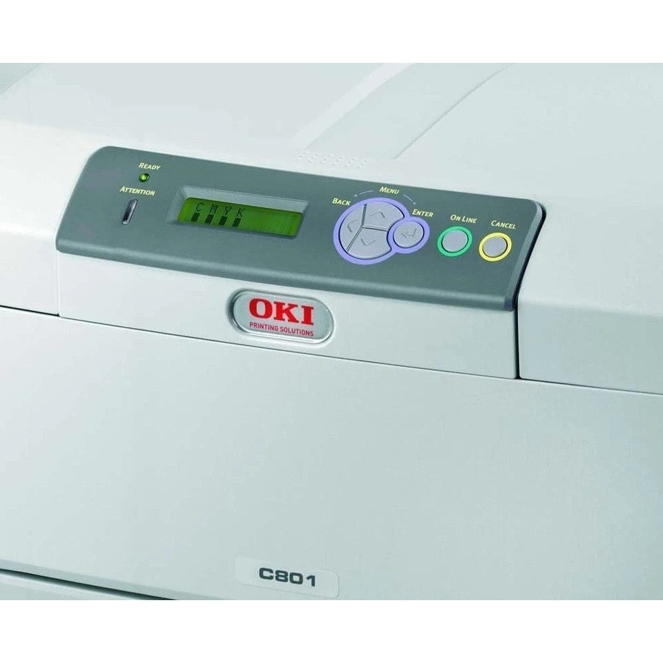 OKI C801N NETWORK WORKGROUP OFFICE 1200DPI FAST 32PPM A3 LED COLOR LASER PRINTER  - GOOD - REFURBISHED