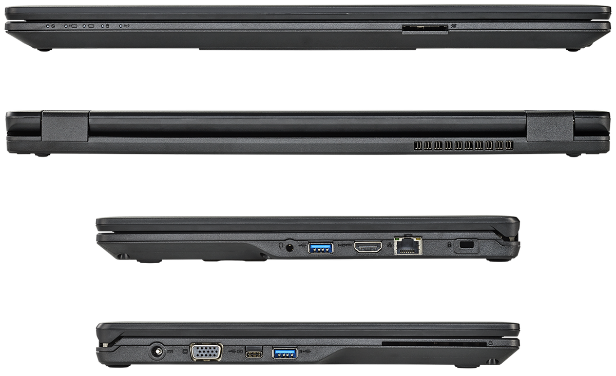 Fujitsu LifeBook E548 Windows 11 Laptop Intel i5 8GB RAM 128GB SSD 15" HD Webcam WiFi BT Colour Black- Very Good - Refurbished