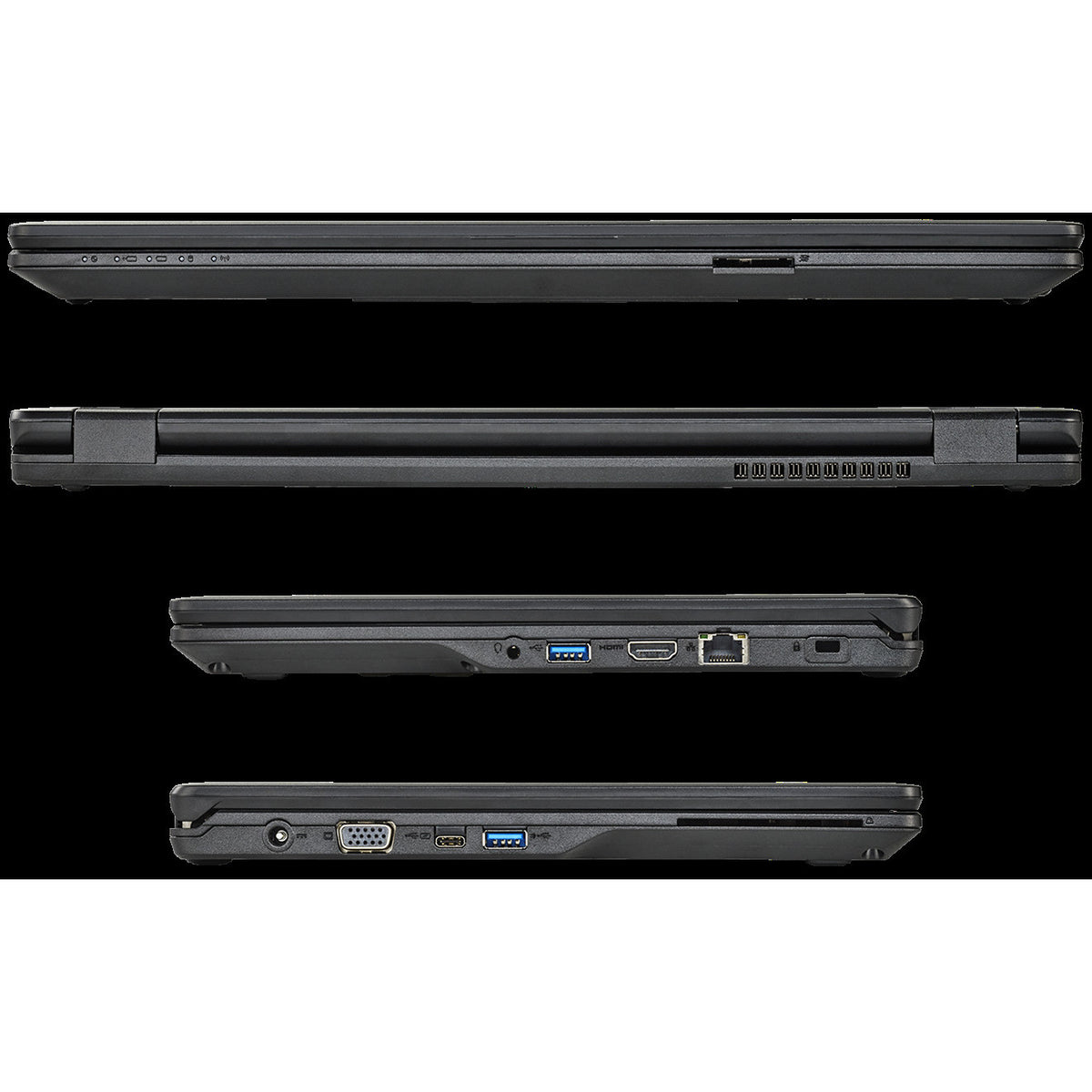Fujitsu LifeBook E548 Windows 11 Laptop Intel i5 8GB RAM 128GB SSD 15" HD Webcam WiFi BT Colour Black- Very Good - Refurbished