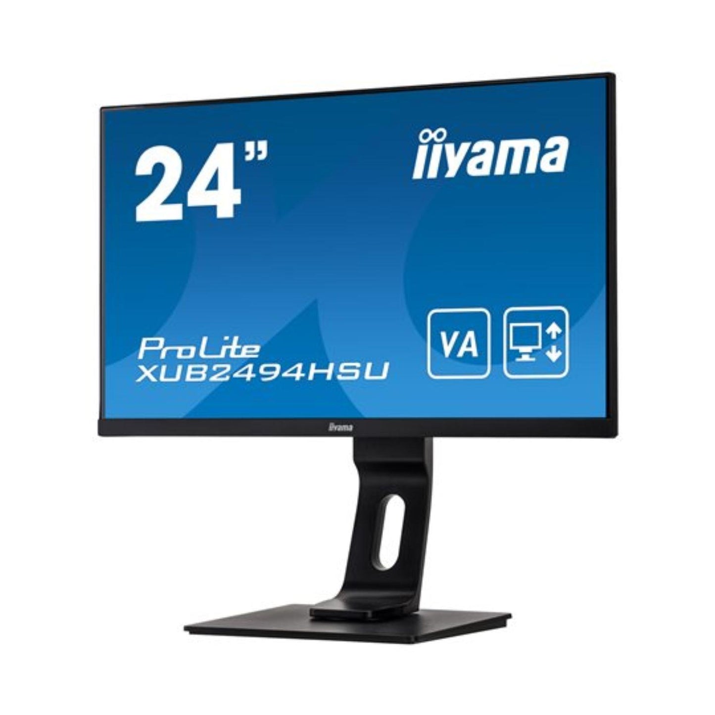 IIYAMA XUB2494HSU 24" FHD 1920X1080 IPS LED MONITOR VGA DVI HDMI PORT / WITHOUT STAND     -  GOOD REFURBISHED
