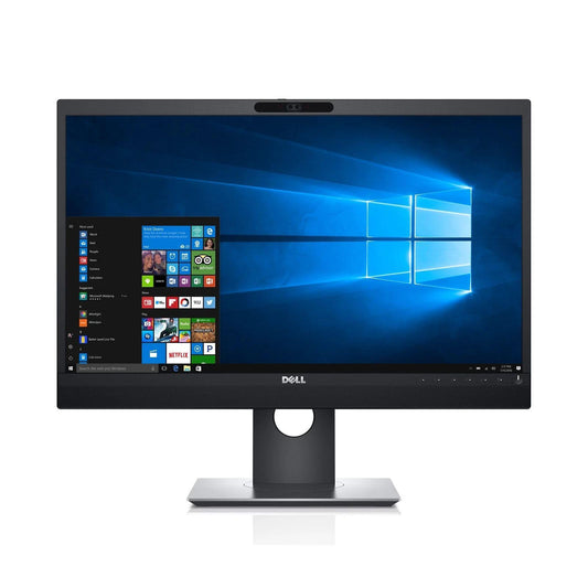 Dell P2418HZM Monitor 24" IPS LED FHD 1920x1080 Webcam HDMI VGA DP Port 6 M/S Office, CCTV, Gaming, Home  -  Good Refurbished