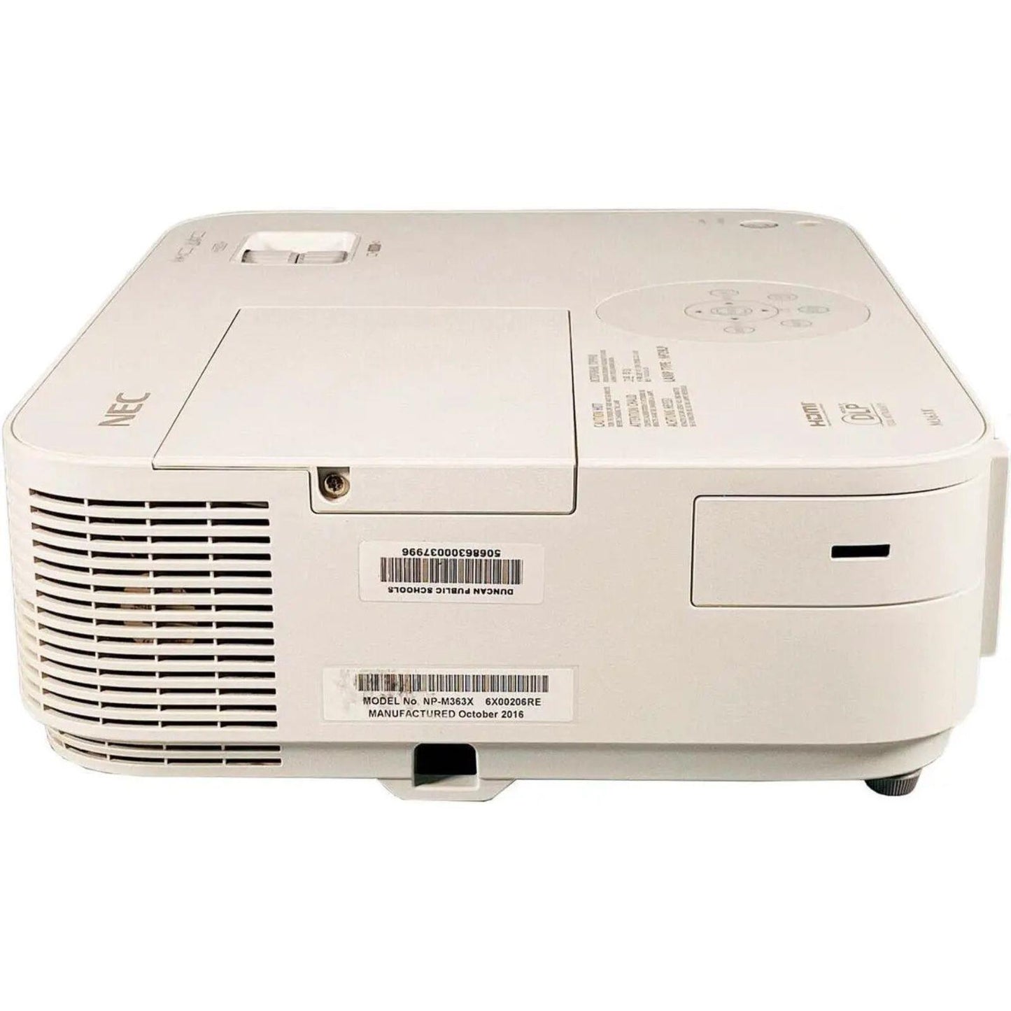NEC M363X DLP 3600 LUMENS XGA HDMI NETWORKABLE OFFICE CLASSROOM FHD PROJECTOR      - GOOD - REFURBISHED