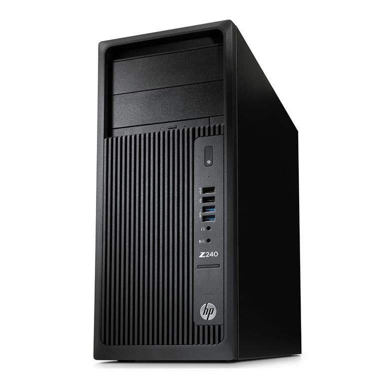 HP Z240 Workstation Tower Windows 11 Desktop PC Intel Core i5 8GB RAM 1TB Storage DisplayPort, USB 3.0 - Good Refurbished