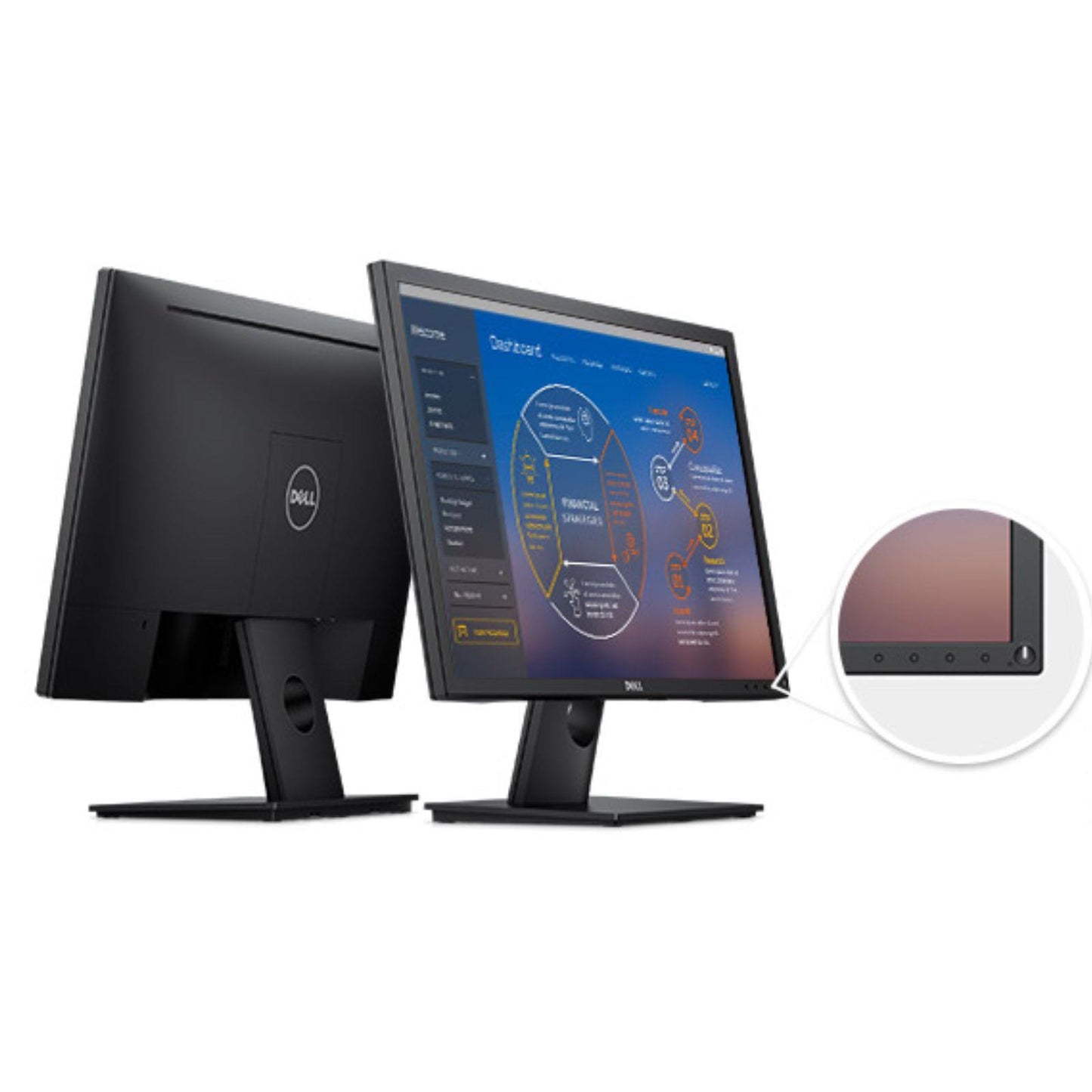 DELL E2417H 24 INCH FULL HD LED MONITOR, 1920X1080 DISPLAY, DISPLAYPORT & VGA CONNECTIVITY, WITHOUT STAND    -  GOOD REFURBISHED