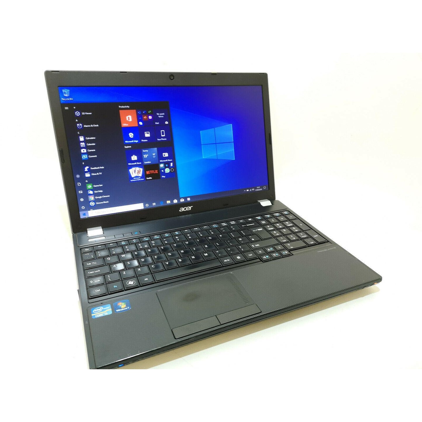 Acer TravelMate 5760 Windows 11 Laptop i3 8GB RAM 1TB Storage 15" HD Webcam DVD  WiFi BT -  Very Good - Refurbished