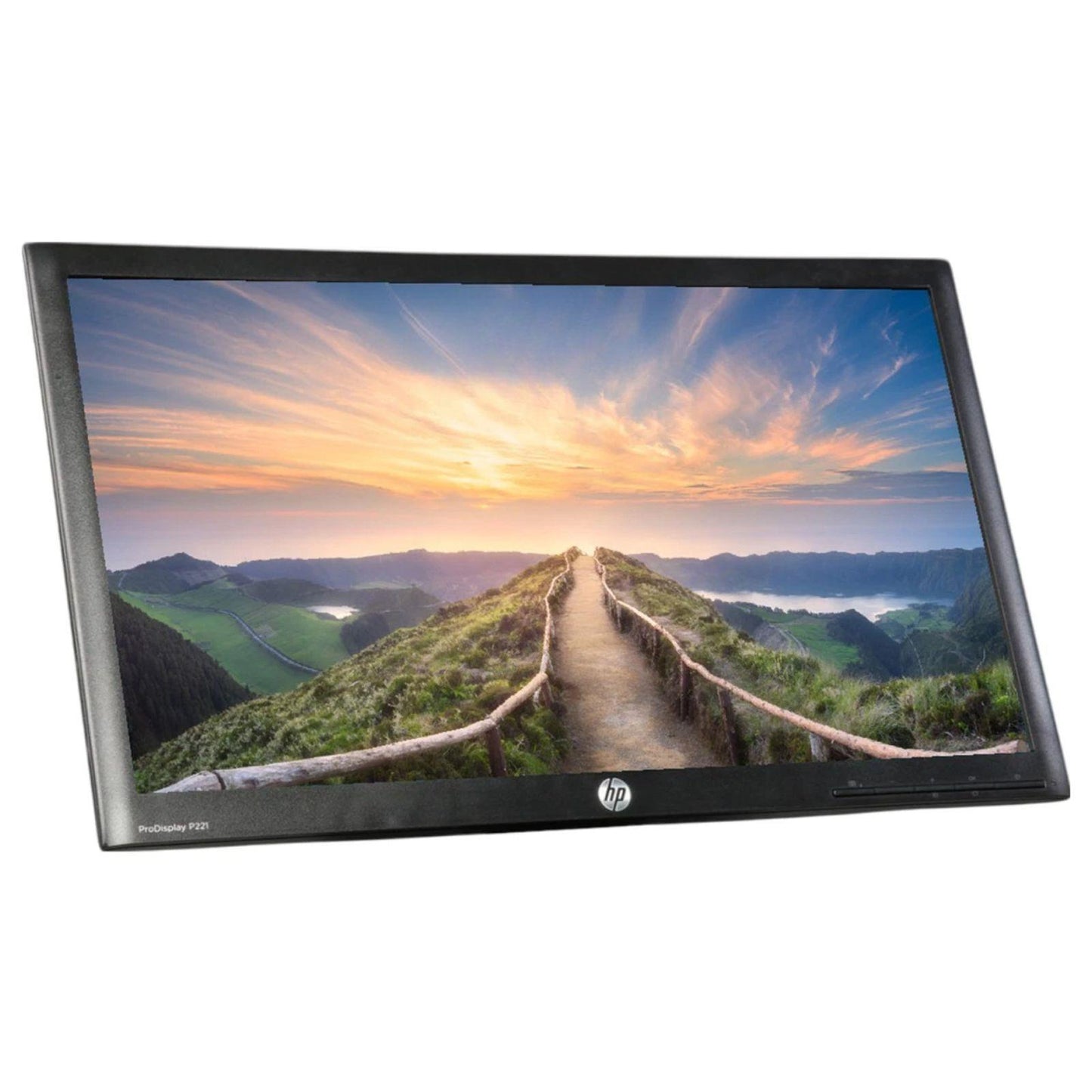 HP P221 21.5" FHD 1920X1080 LED MONITOR DISPLAY PORT VGA / WITHOUT STAND MONITOR FOR HOME & OFFICE USE   -   GOOD REFURBISHED