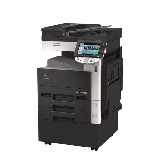 KONICA MINOLTA BIZHUB 223 A3 MONO MFP COPIER PRINTER SCAN DUPLEX NETWORK 22PPM   - GOOD  -  REFURBISHED