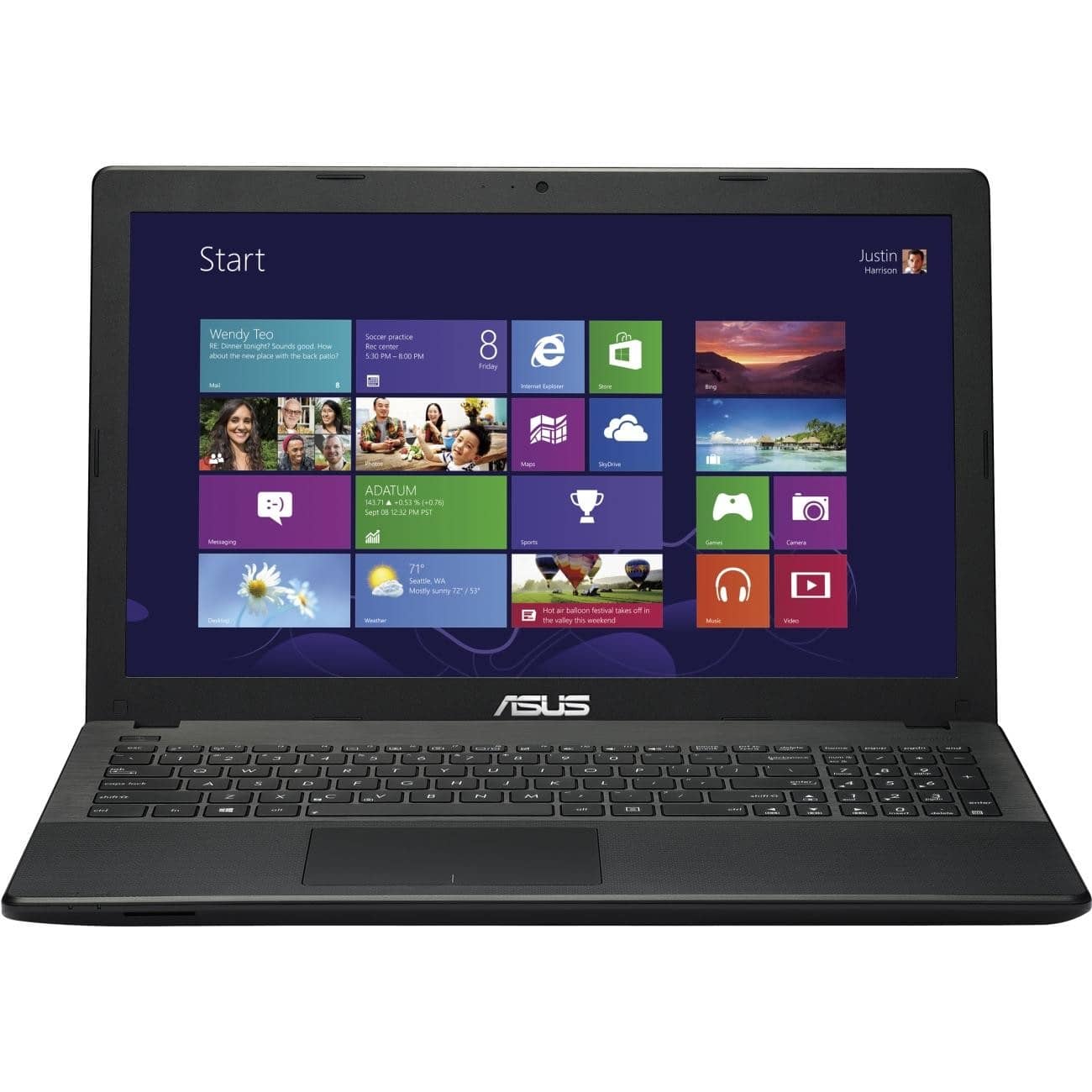 Asus X551C Windows 11 Laptop Intel I3 500GB HDD 15" HD Webcam, Optical Drive, BT, Wifi - Very Good - Refurbished