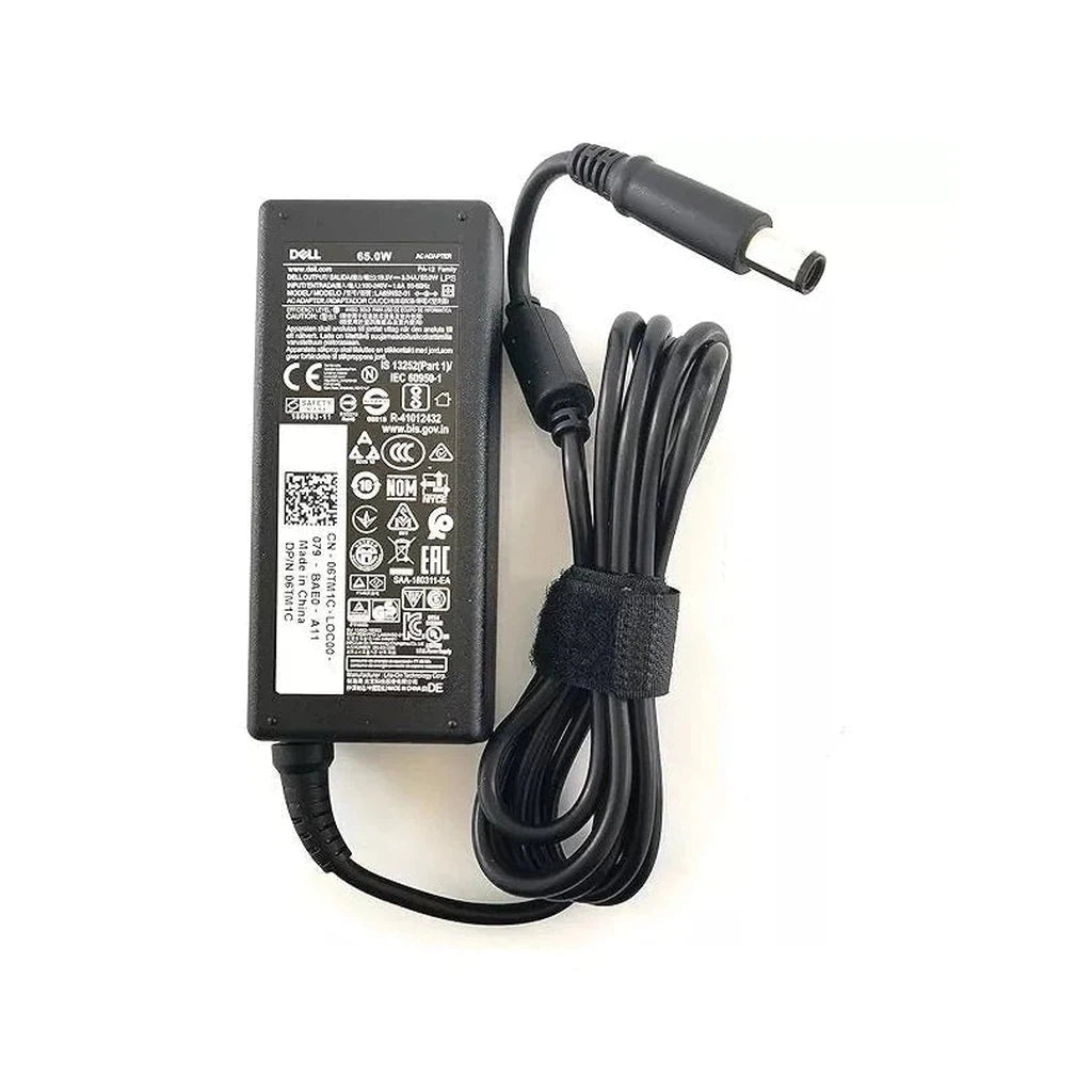 Dell Laptop Charger 19.5V-3.34A, 65W (4.5mm Pin) With Power Lead