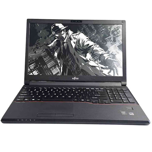 Fujitsu Lifebook E554 15" Windows 11 Laptop Intel I5 8GB RAM 128GB SSD HD Webcam, BT, Wifi, Optical Drive  - Very Good – Refurbished