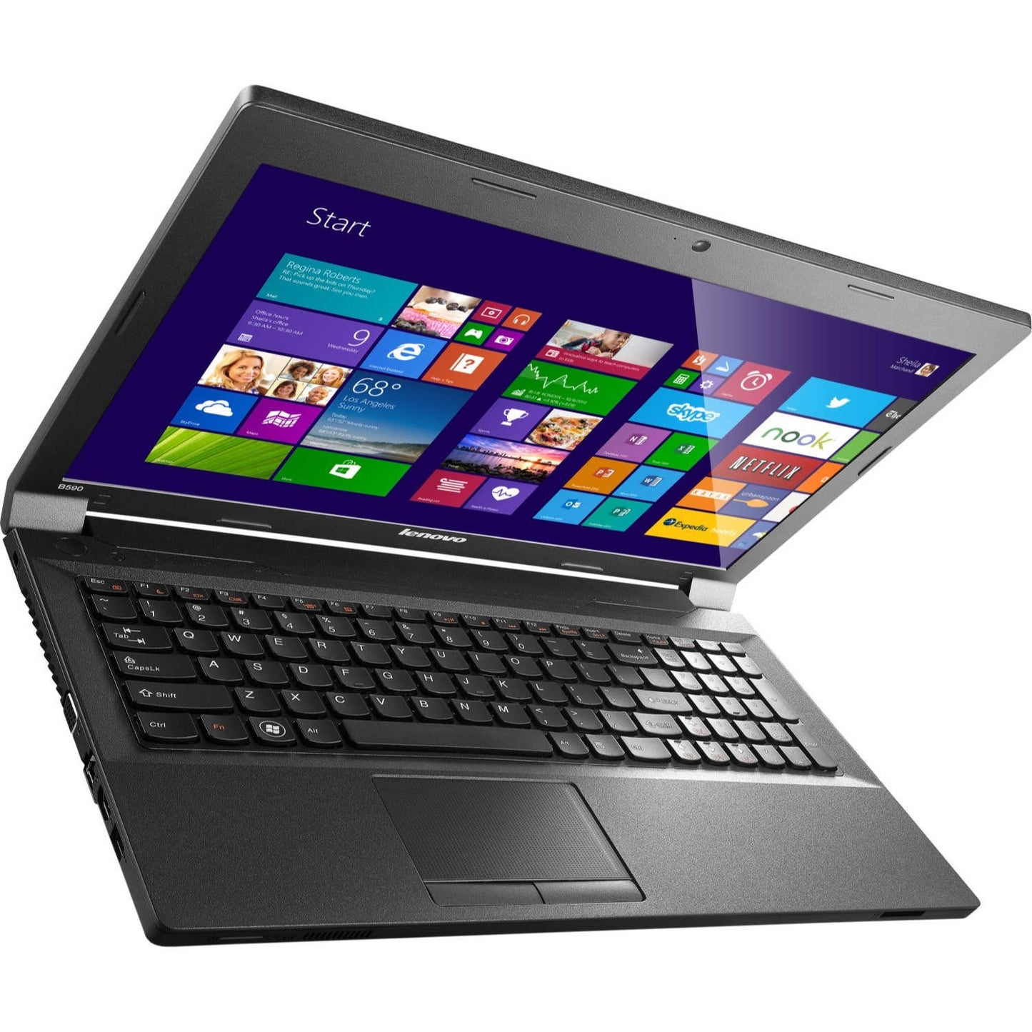 Lenovo B50-80 Windows 11 Laptop Intel I3 8GB RAM 128GB SSD 15" HD Webcam, BT, Wifi, Optical Drive - Very Good - Refurbished