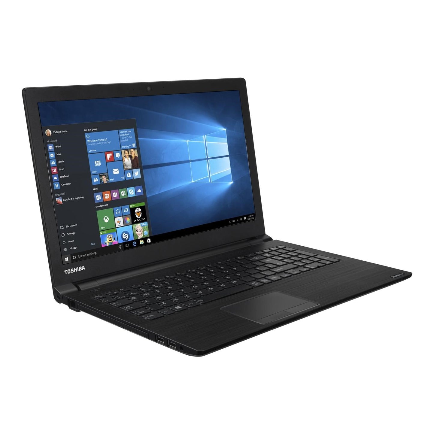 Toshiba Satellite Pro R50-C-17Z Windows 11 Laptop Intel I5 8GB RAM 128GB SSD 15" HD Webcam, DVD - Good - Refurbished