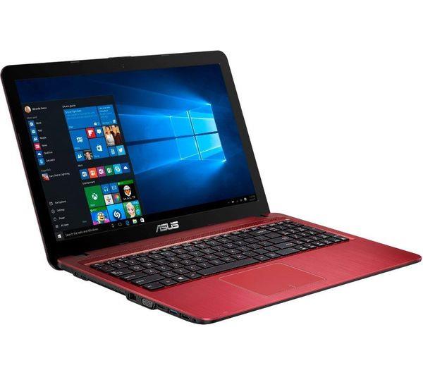 Asus VivoBook X540SA Windows 11 Laptop Pentium N3700 1TB Storage 15" HD Webcam DVD Wifi BT Colour Red - Very Good - Refurbished