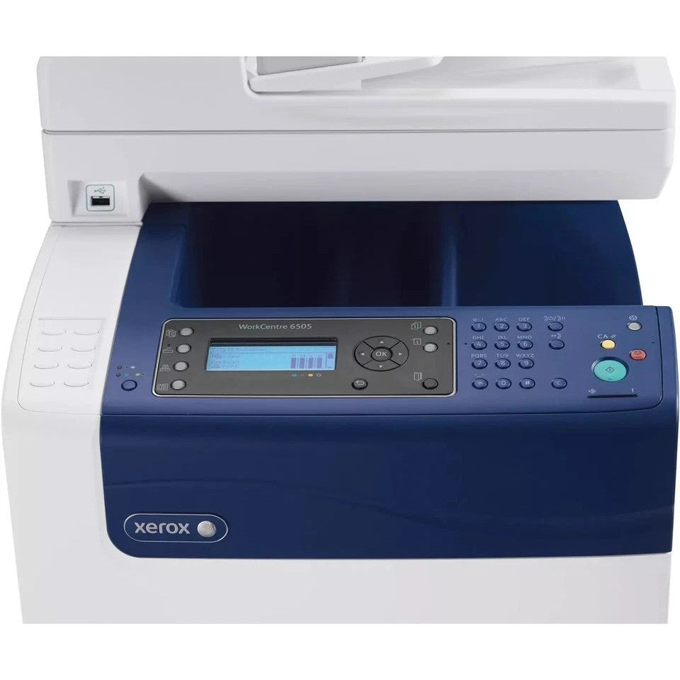XEROX WORKCENTRE 6505N A4 COLOR LASER PRINTER 6505V_N MULTIFUNCTION + 100% TONER    - GOOD - REFURBISHED