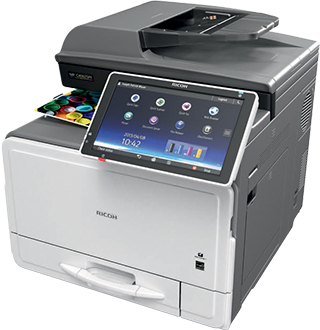 RICOH MP C307SPF COLOR LASER PRINTER DUPLEX 1200X1200 DPI ETHERNET USB