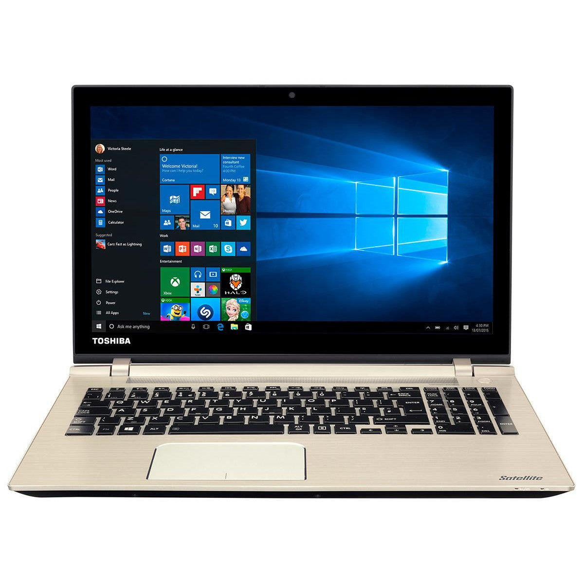 Toshiba Satellite Pro P50-C Windows 11 Laptop Intel i3 8GB RAM 128GB SSD 15" HD Webcam DVD Wifi BT -  Very Good Refurbished