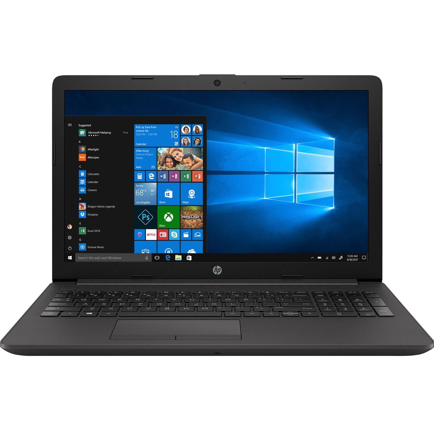 HP NOTEBOOK 250 G7 WINDOWS 11 LAPTOP INTEL I5 8GB RAM 256GB SSD 15.6" HD WEBCAM BT - VERY GOOD REFURBISHED