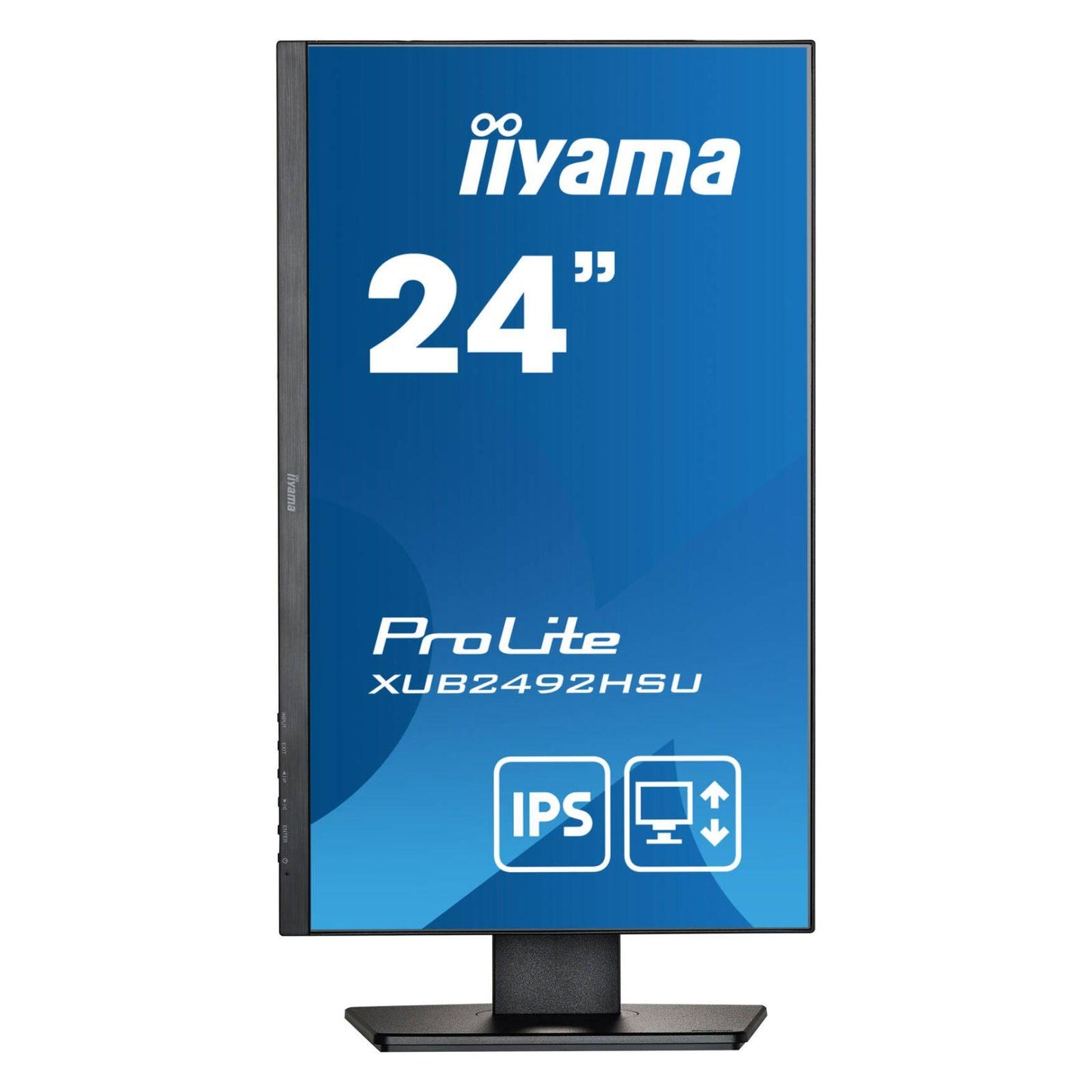 IIYAMA XUB2492HSU PC MONITOR 24" LED FHD 1920X1080 DP USB HDMI PORT 0.4 M/S 250 CD/M OFFICE, CCTV, GAMING, HOME  -  GOOD REFURBISHED