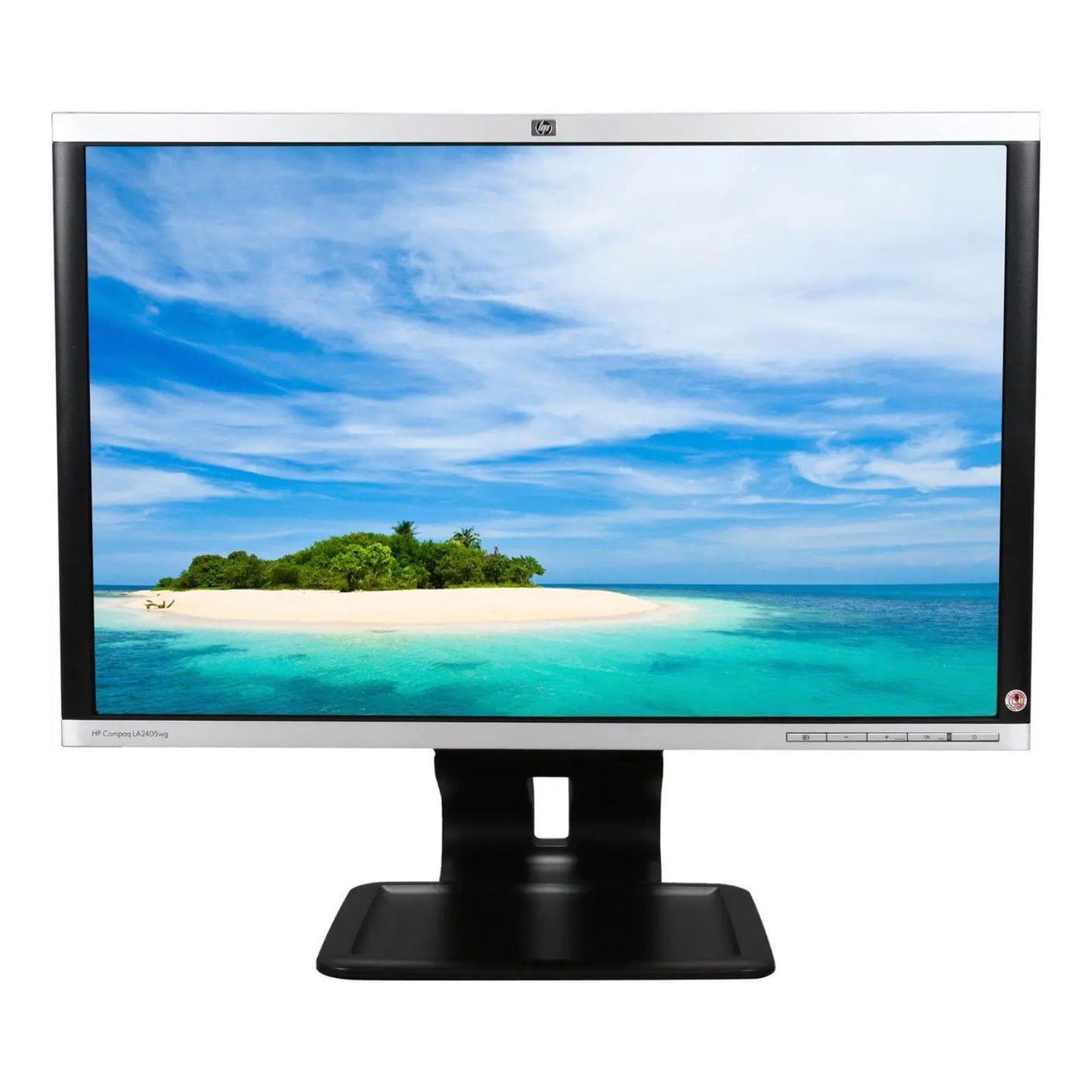 HP LA2405WG 24" WUXGA 1920X1200 LED MONITOR DP DVI VGA PORT / WITHOUT STAND MONITOR FOR HOME & OFFICE USE   -  GOOD REFURBISHED