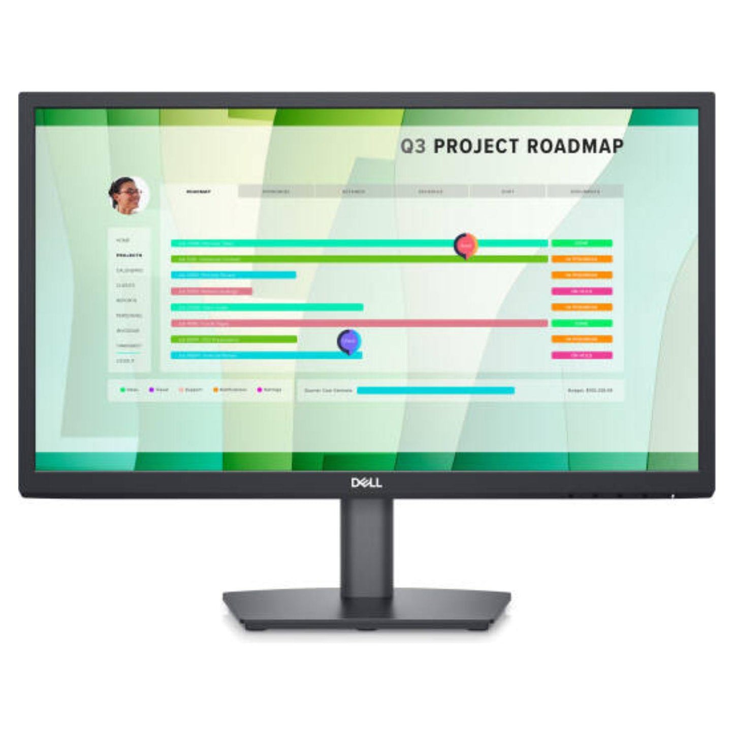 DELL E2223HN 21.5" LED FLAT PANEL MONITOR FHD 1920X1080 HDMI VGA - WITHOUT STAND MONITOR FOR HOME & OFFICE USE  -  GOOD REFURBISHED