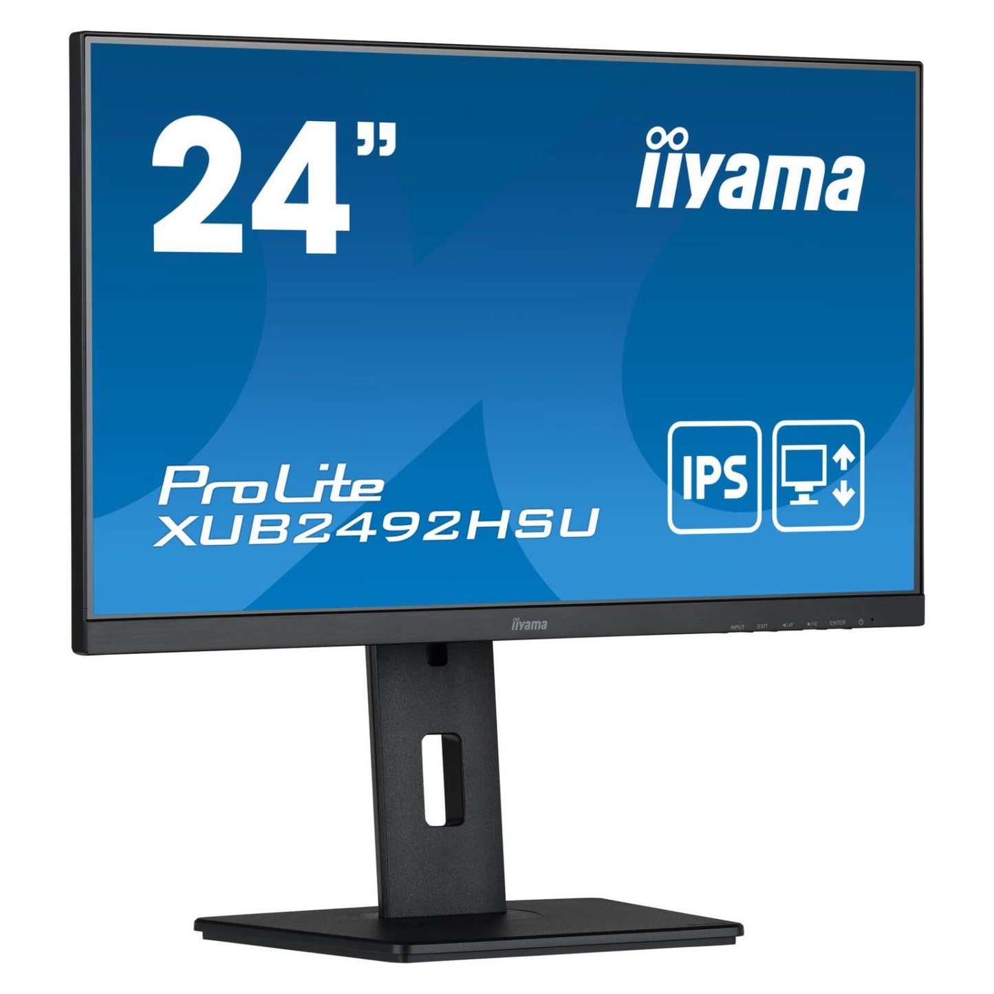 IIYAMA XUB2492HSU PC MONITOR 24" LED FHD 1920X1080 DP USB HDMI PORT 0.4 M/S 250 CD/M OFFICE, CCTV, GAMING, HOME  -  GOOD REFURBISHED