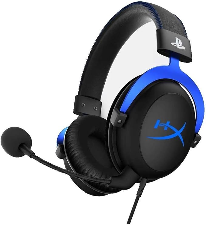 HyperX Cloud Gaming Headset Black & Blue for PS4, PS5 and PC