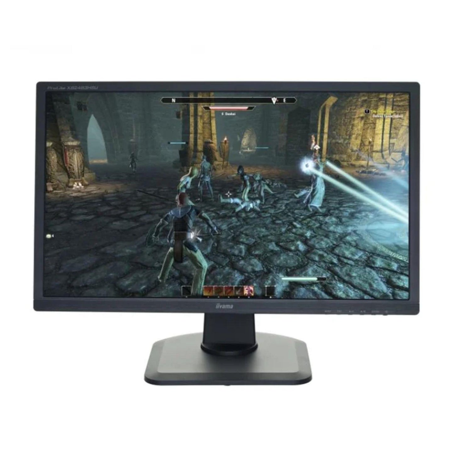 IIYAMA XB2483HSU PC MONITOR 24" LED FHD 1920X1080 DP HDMI VGA PORT 4 M/S 250 CD/M? OFFICE, CCTV, GAMING, HOME     -  GOOD REFURBISHED