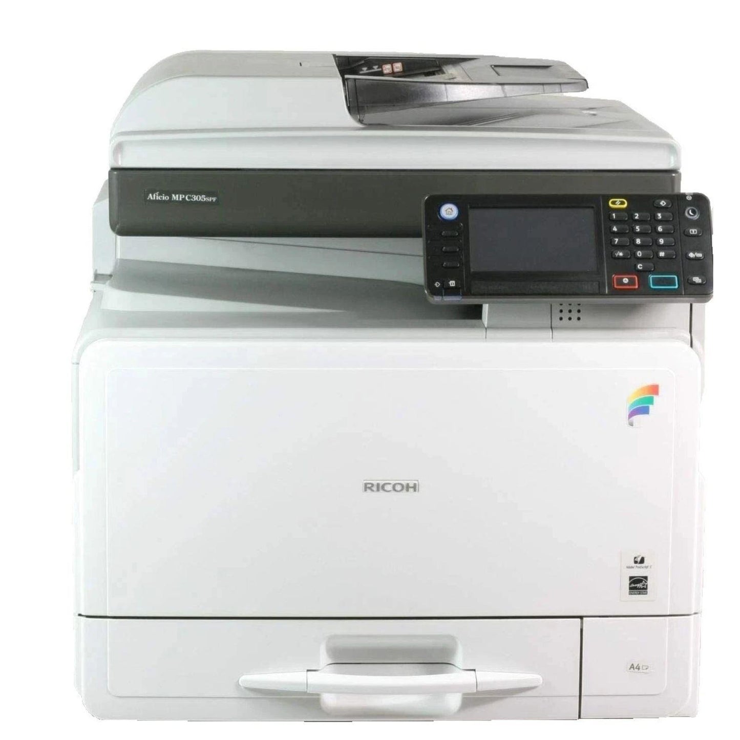 RICOH MP C305SPF FAST DUPLEX NETWORK 1200 DPI USB ETHERNET A4 COLOR WORKGROUP LASER PRINTER COPIER  -  VERY GOOD  REFURBISHED