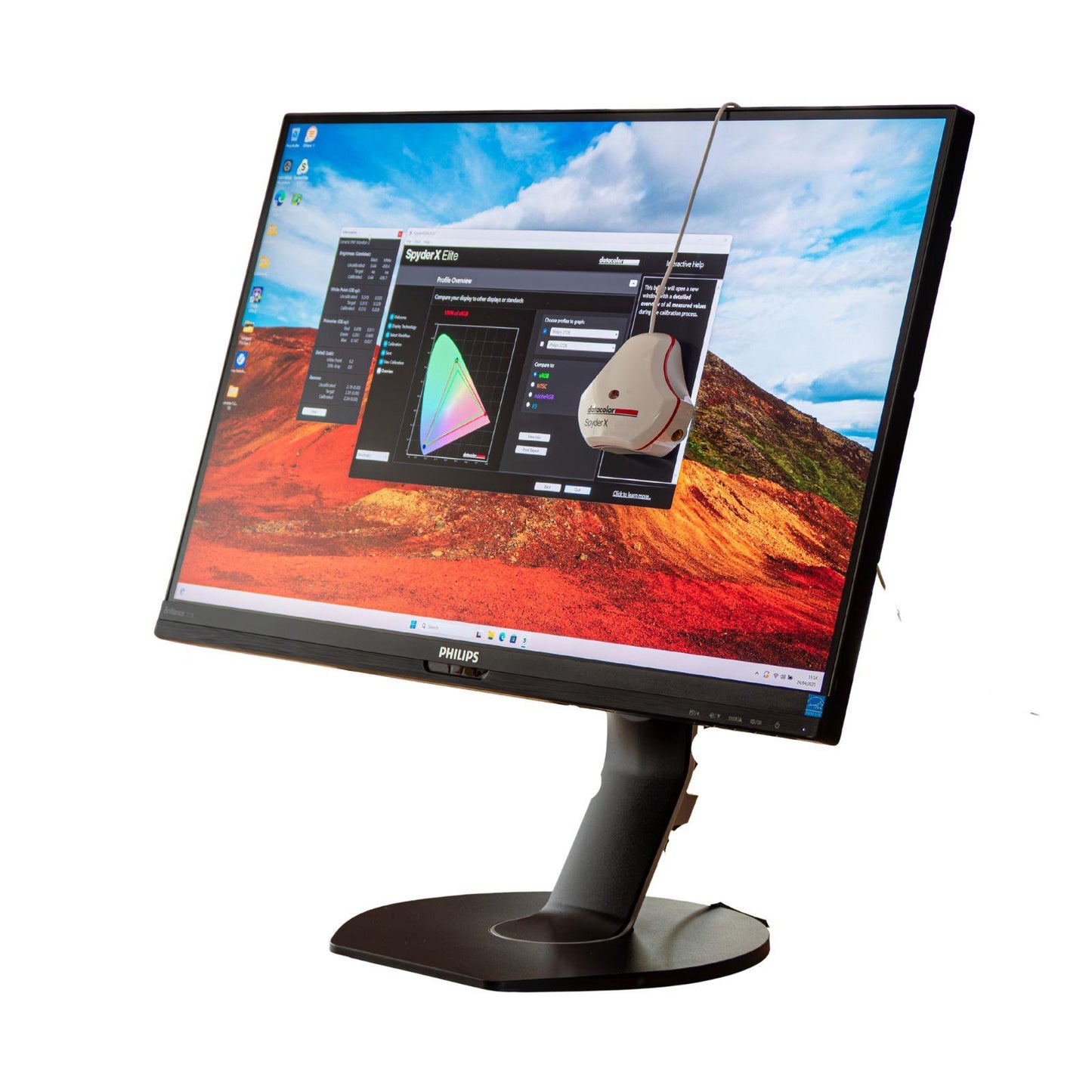 PHILIPS 272B7QU 27" QHD 2560X1440 IPS LED MONITOR DISPLAY PORT HDMI / NO STAND MONITOR FOR HOME & OFFICE USE    -  GOOD REFURBISHED