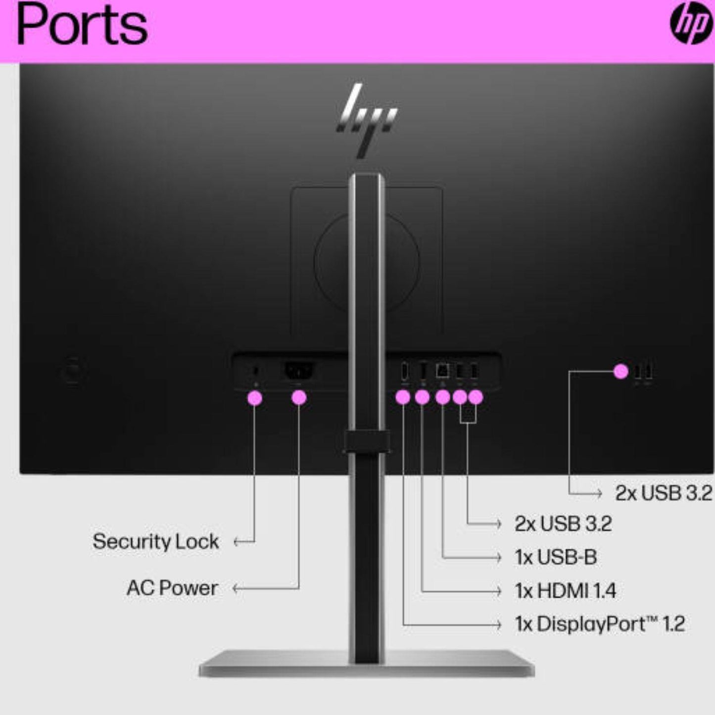 HP E27Q G5 PC MONITOR 27" LED QHD 2560x1440 HDMI DP PORT 5 M/S OFFICE, CCTV, GAMING, HOME, MONITOR, VERY GOOD REFURBISHED