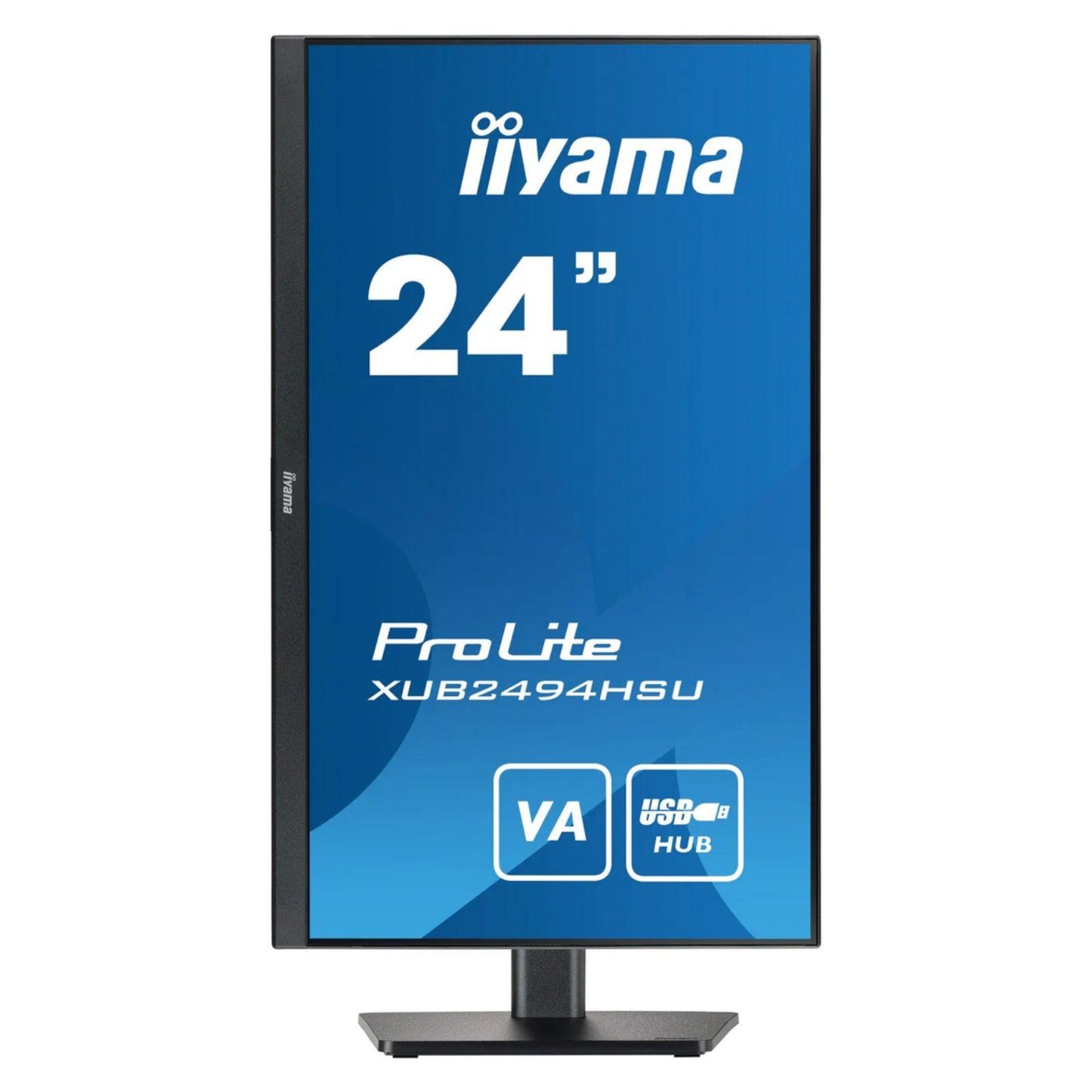 IIYAMA XUB2494HSU 24" FHD 1920X1080 IPS LED MONITOR VGA DVI HDMI PORT / WITHOUT STAND     -  GOOD REFURBISHED