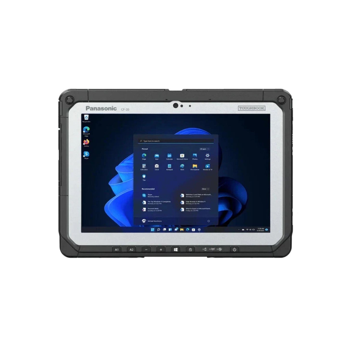 PANASONIC TOUGHBOOK CF-20 RUGGED TABLET WITH INTEL CORE I5, 8GB RAM, 256GB SSD, WINDOWS 11, DURABLE   -  GOOD REFURBISHED